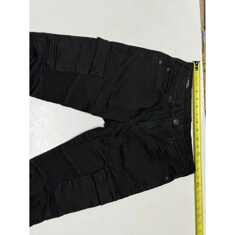True‎ Religion Jeans Rocco Relaxed Skinny Mens Size 29x32 Black Cargo Moto